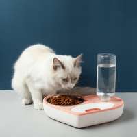 Pet self-feeding device Food pot rice bowl good-quality water feeder Cat water bottle vertical self-service pet drinker