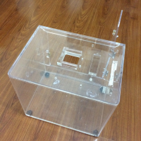 Factory direct sale new design acrylic hamster guinea pig cage clear perspex view cages for small pets hamster house